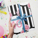 Search for chic wrapping paper black and white