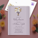 Search for bouquet baby shower invitations Simple
