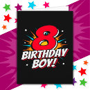 Search for 8 year old boy birthday cards 8th