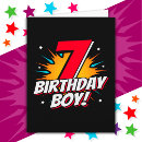 Search for 7 year old boy birthday cards 7th