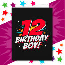 Search for 12th boy birthday cards Cute