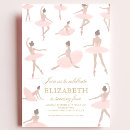 Search for ballerina birthday invitations Gold