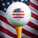 Search for red white and blue golf balls Monogrammed