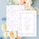 Search for lilac baby girl shower invitations Whimsical