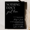 Search for nothing fancy invitations Elegant script