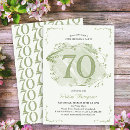 Search for 70th birthday invitations Watercolor