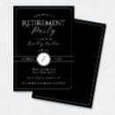 Search for formal retirement invitations Black and white