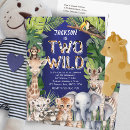 Search for zoo 2nd birthday invitations Boy