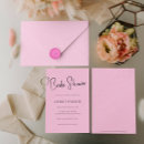 Search for pink black bridal shower invitations Whimsical