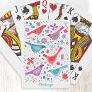 Search for bird playing cards Watercolor