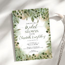 Search for watercolor leaves bridal shower invitations Calligraphy script