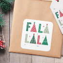 Search for whimsical tree stickers Red and green