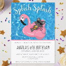 Search for pool cat invitations Under the sea