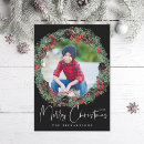 Search for wreath christmas cards Black
