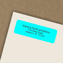 Search for neon return address labels Birthday