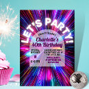 Search for retro 80s invitations Glow in the dark