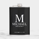 Search for best man flasks Initial