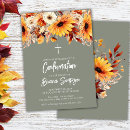 Search for floral confirmation invitations Green