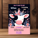 Search for cow 1st birthday invitations Barnyard