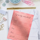 Search for fille invitations Pink