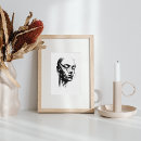 Search for abstract woman face art Black and white