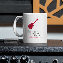 Recherche de guitare rouge tasses Guitariste