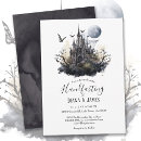 Search for haunted castle invitations Gothic