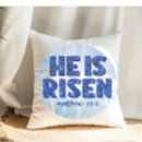 Search for he is risen pillows Scripture