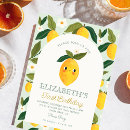 Search for lemon birthday invitations Citrus