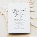 Search for elegant retirement invitations Minimalist