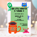 Recherche de monstre bleu invitations Orange