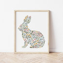 Search for pretty easter posters Rabbit