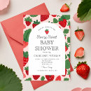 Recherche de strawberry baby shower invitations Sucré
