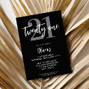 Recherche de black 21ans anniversaire invitations Moderne
