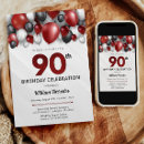 Recherche de 90th birthday Rouge