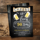 Search for cheers to 90 years birthday invitations 90th birthday party