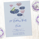 Search for frog 1st birthday invitations Pond