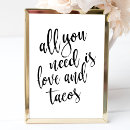 Search for taco bar wedding decor Love and tacos