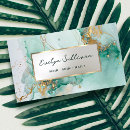 Search for green emerald gold business cards Makeup artist