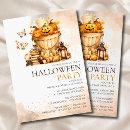 Search for watercolor halloween invitations Pumpkin