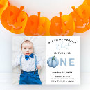 Search for pumpkin birthday invitations Is turning one