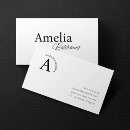 Recherche de lettre initiale cartes visite Professionnel
