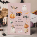 Search for spooky one birthday invitations Ghost birthday party