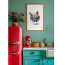 Recherche de coqs colorés posters Poule