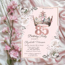 Search for floral 85th birthday invitations Roses