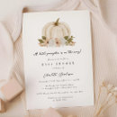 Search for watercolor pumpkin baby shower invitations Elegant