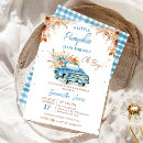 Recherche de blue truck baby shower invitations Petite citrouille