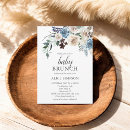 Search for dusty blue baby shower invitations Script calligraphy