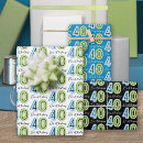 Search for happy 40th birthday wrapping paper Forty