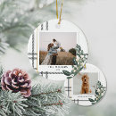 Search for 2 sided photo ornaments Winter